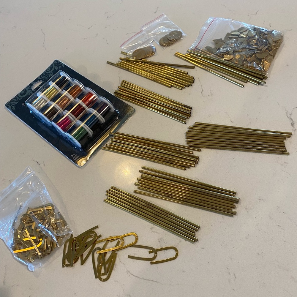 Gold Crafting Supplies Set and Jewelry Making supplies 24 Gauge Wire